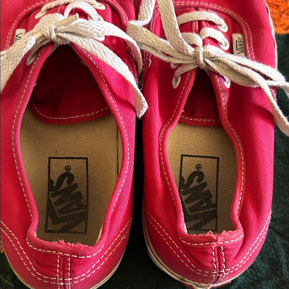 Vans Pink Low-Top Canvas Sneakers - Picture 2 of 7